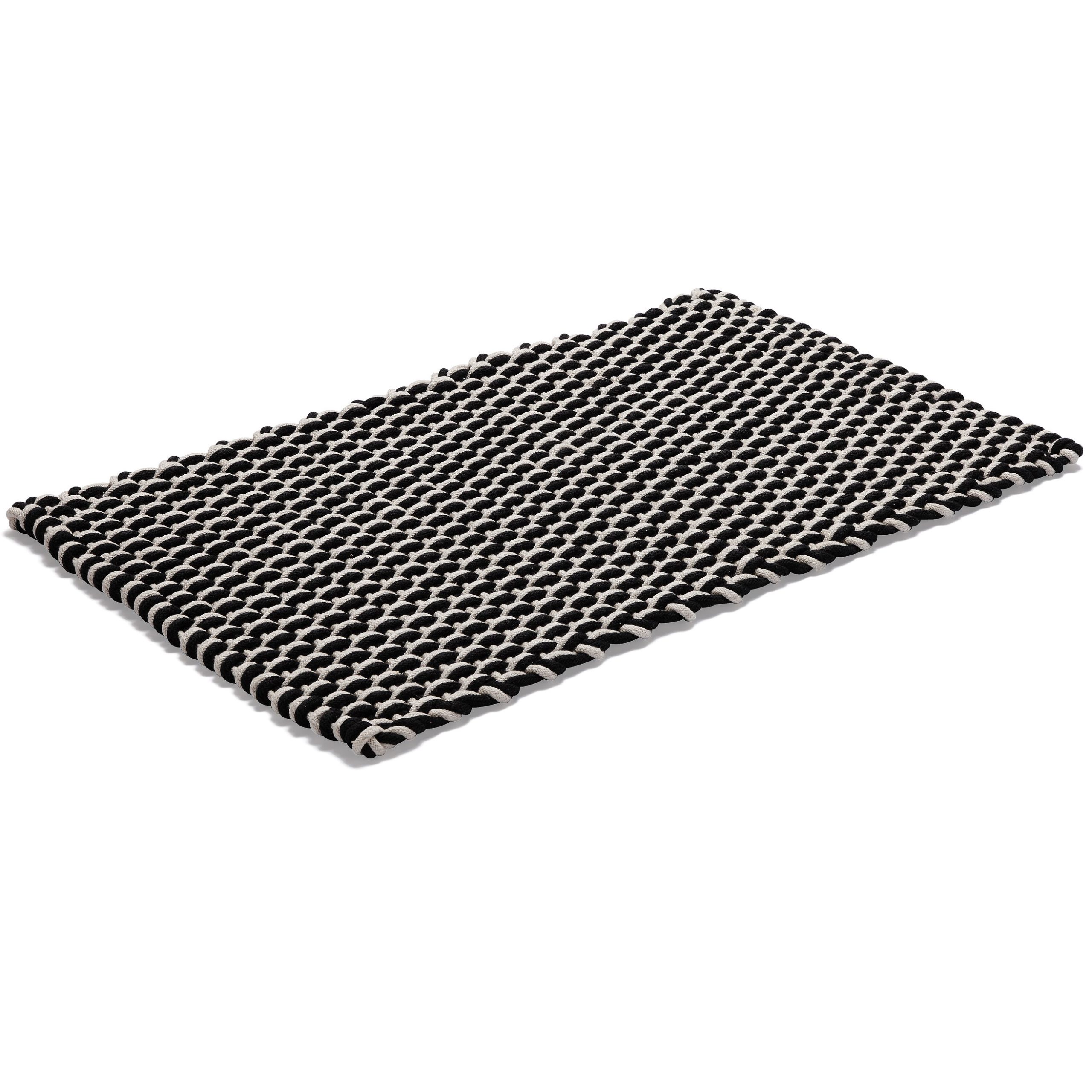 Alfombra Rope, negro 50 x 80 cm