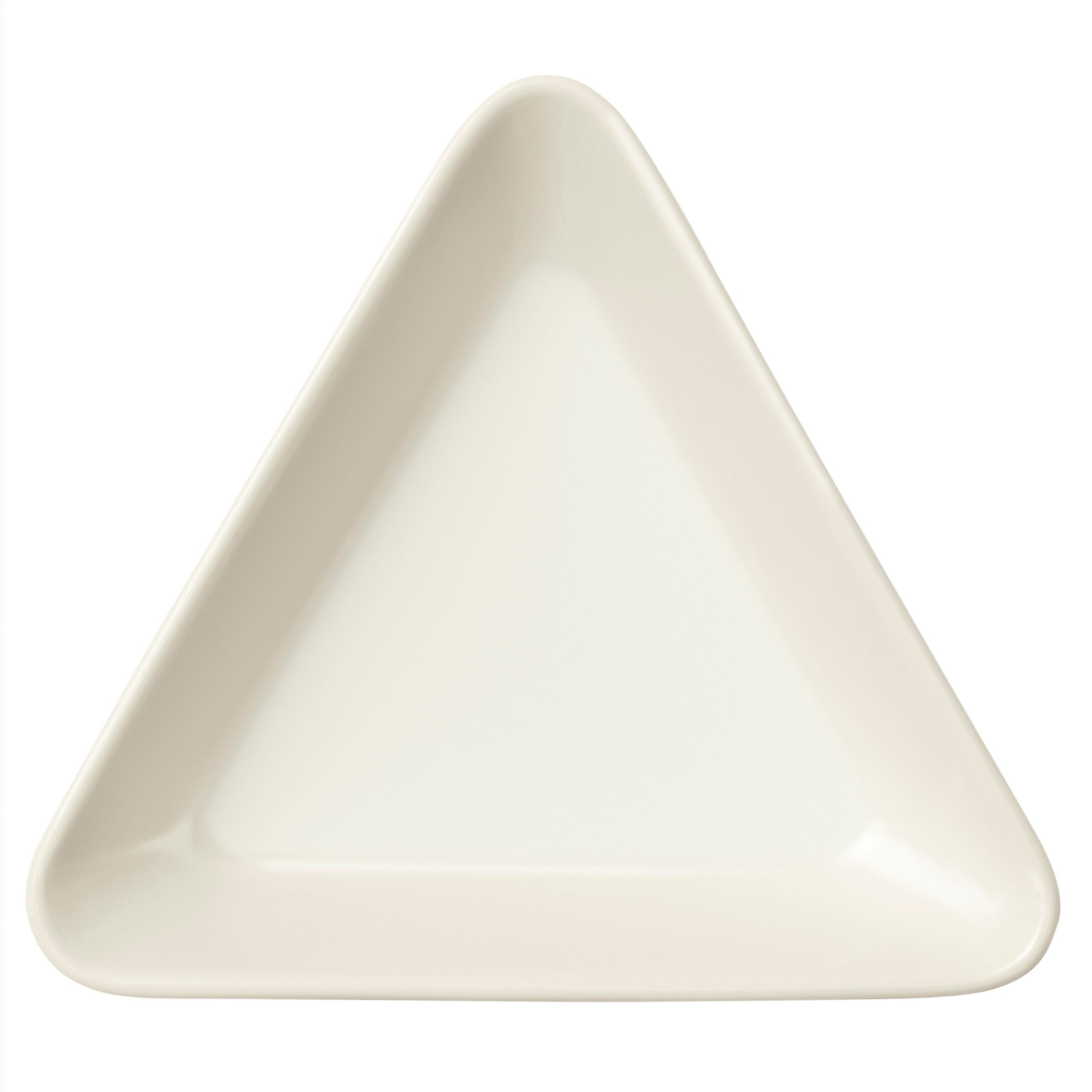 Plato triangular Teema blanco