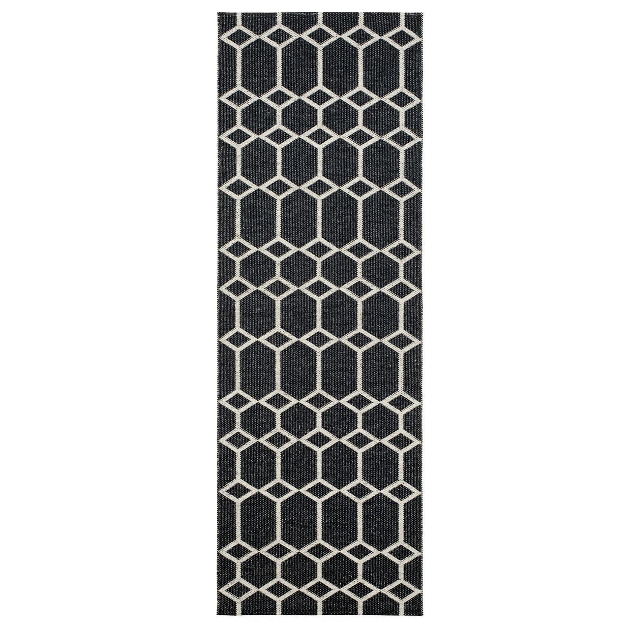 Alfombra negra Ingrid 70 x 250 cm