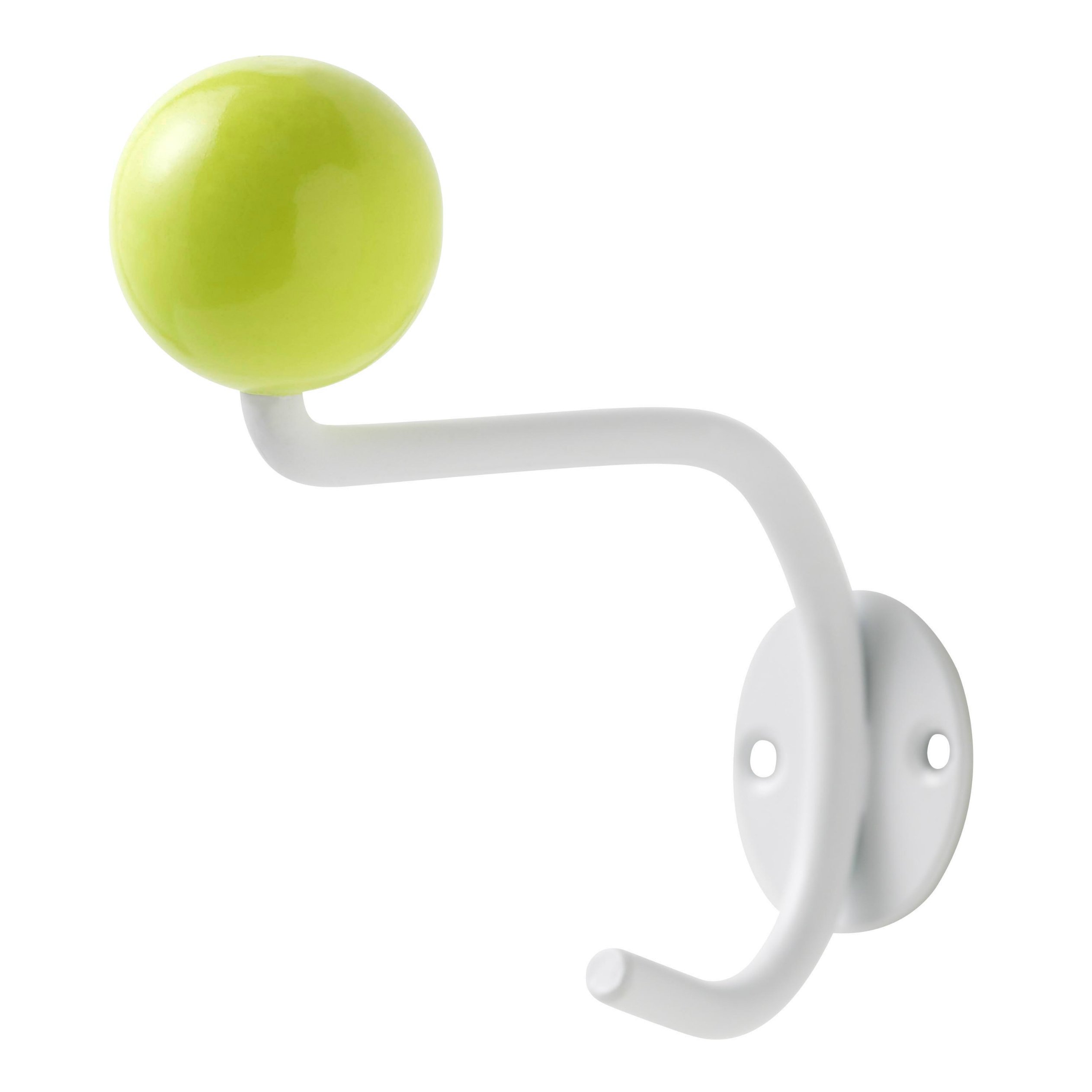 Perchero de pared 1 Superliving blanco-amarillo