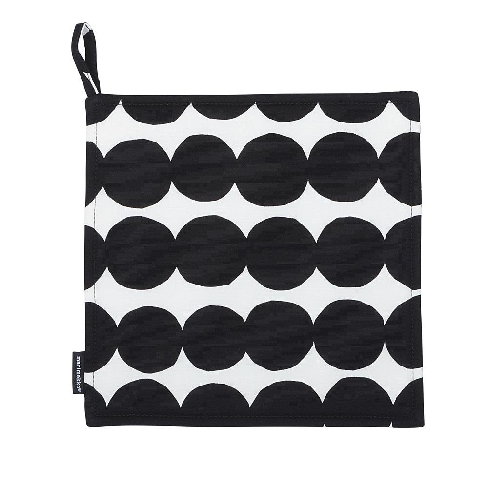 Agarrador Räsymatto negro-blanco