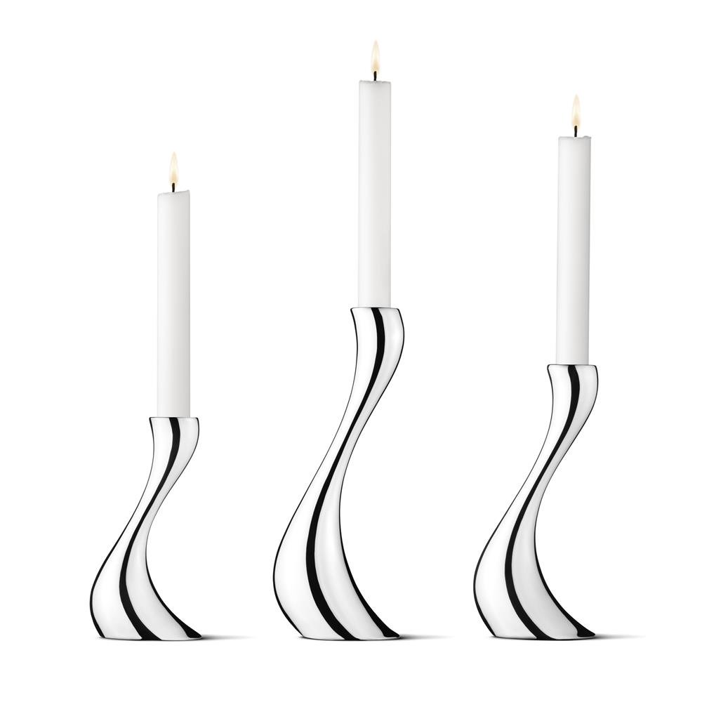 3 Candelabros Cobra acero inoxidable