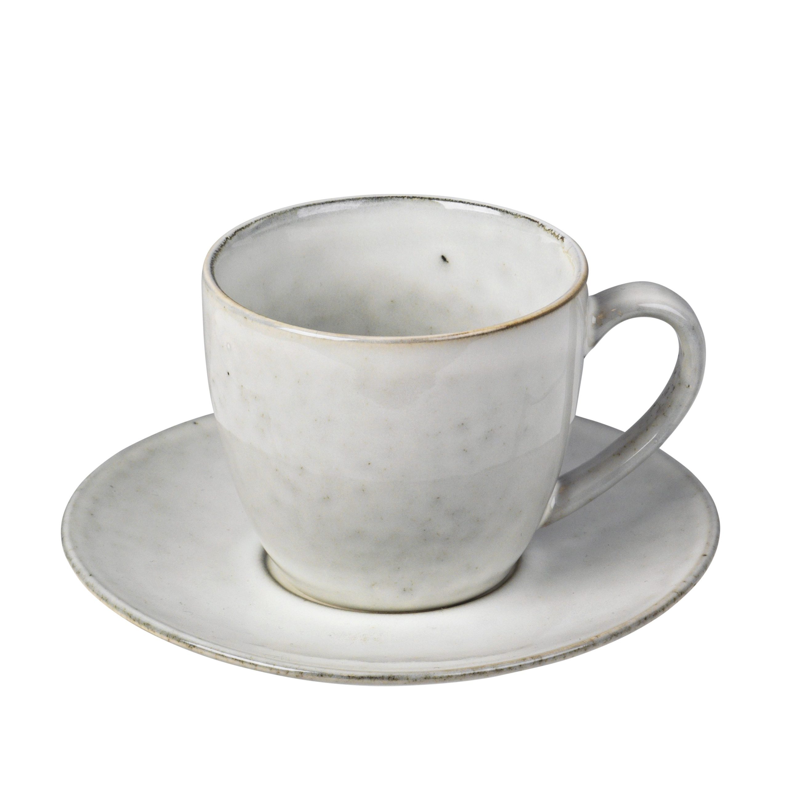 Taza y plato Nordic Sand 8,8 cm