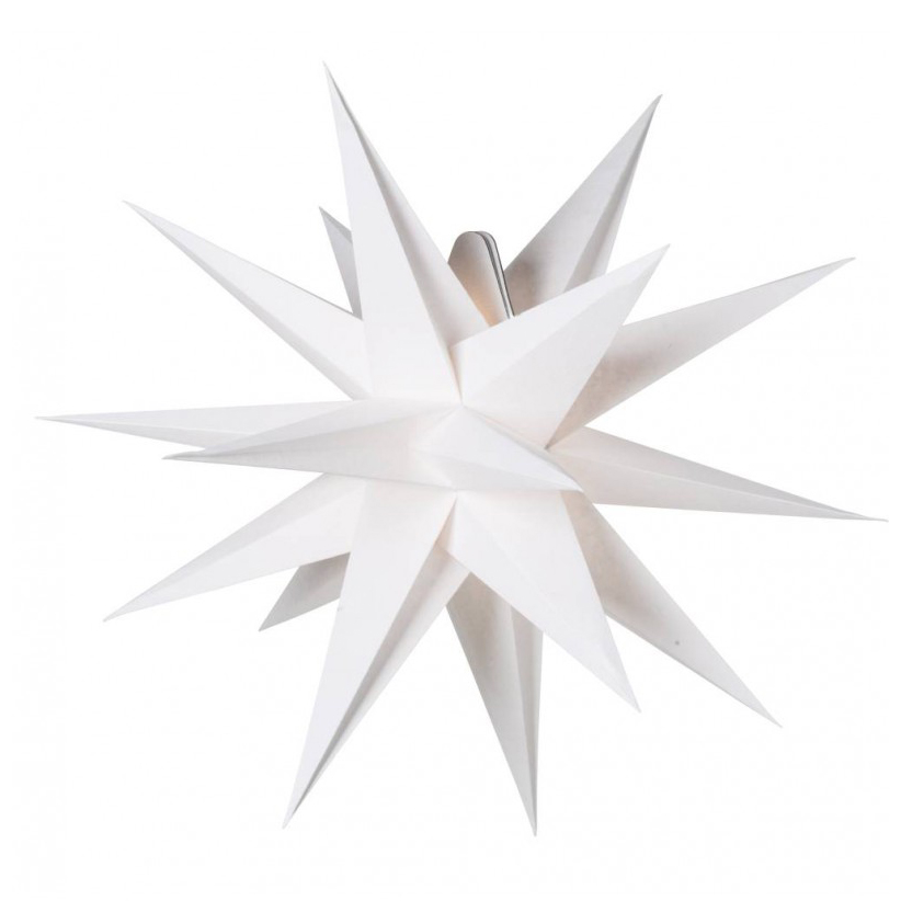 Estrella de Navidad Sputnik Ø60 cm blanco