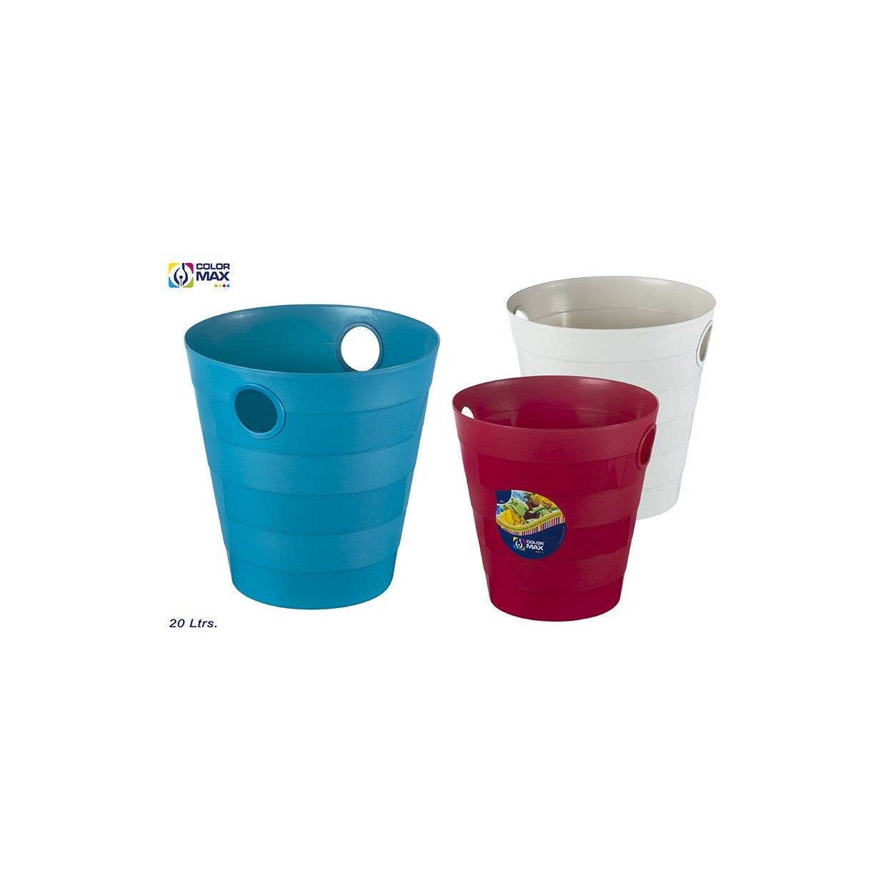 Papelera redonda PVC, Hogar y Mas