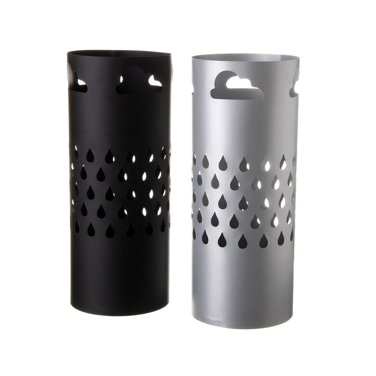 Paragüero métalico gris ó negro ( 49x19.5 cm)