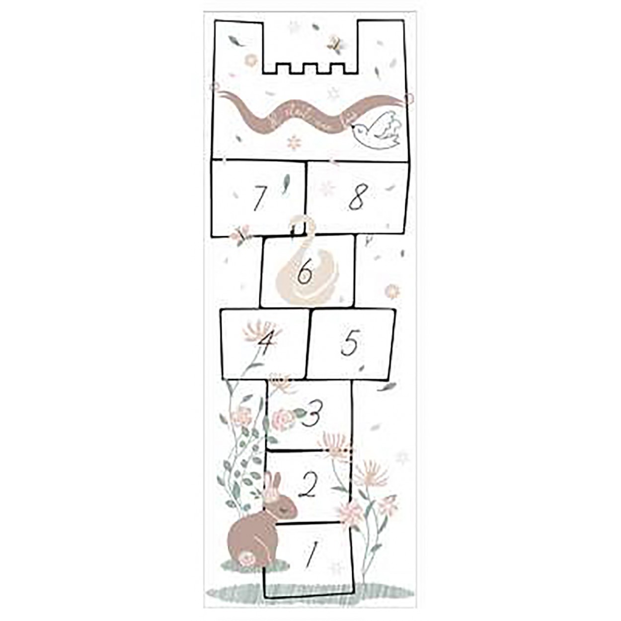 PEGATINA DE LA RAYUELA JUEGO INFANTIL 50X70