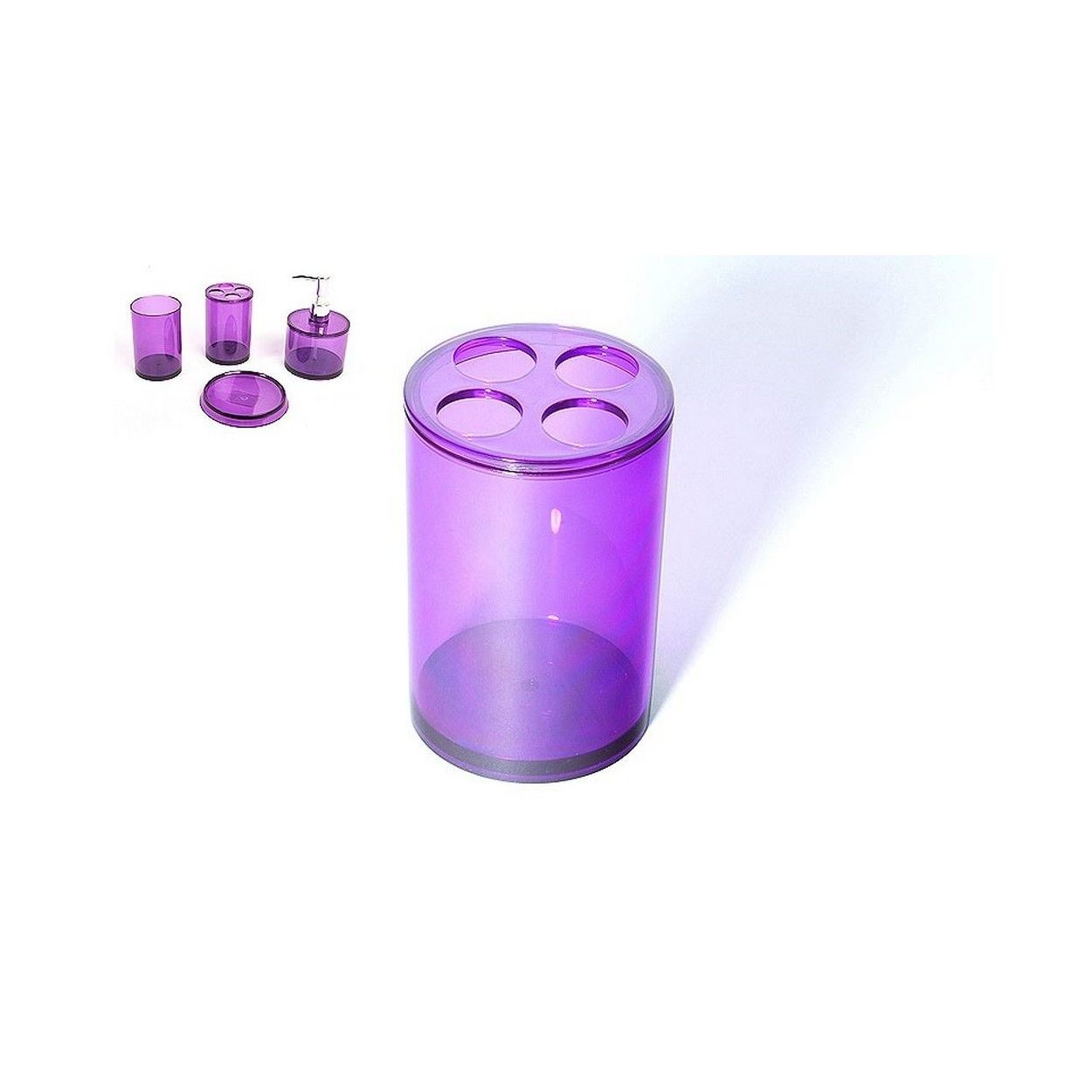 PORTACEPILLOS EN COLOR PURPURA