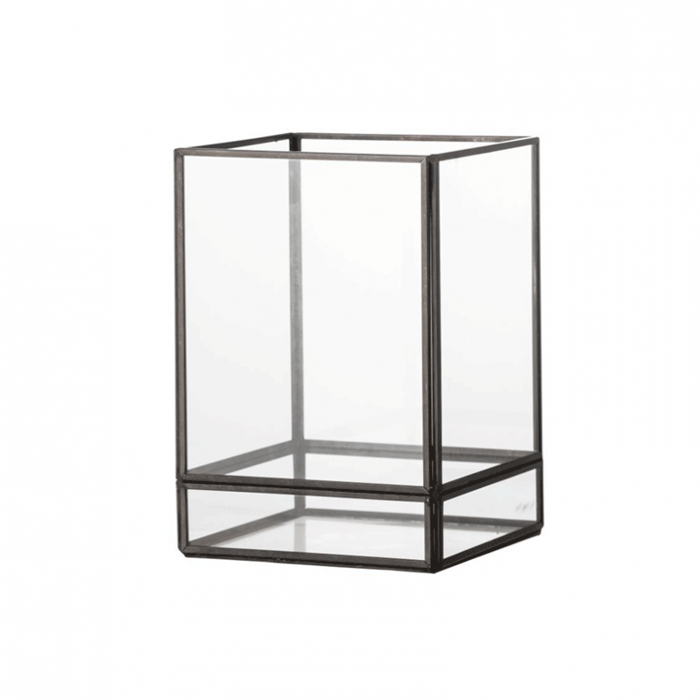 PORTAVELAS FILULA NEGRO 12XH17CM