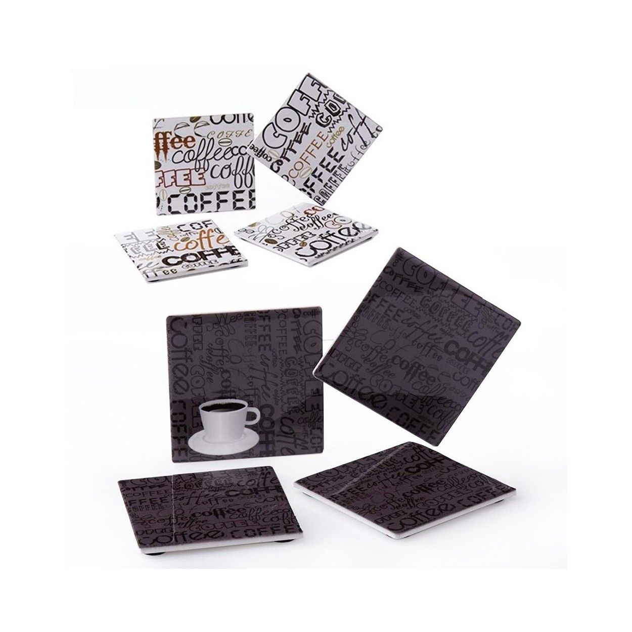 Posavasos de cerámica. 4 unidades