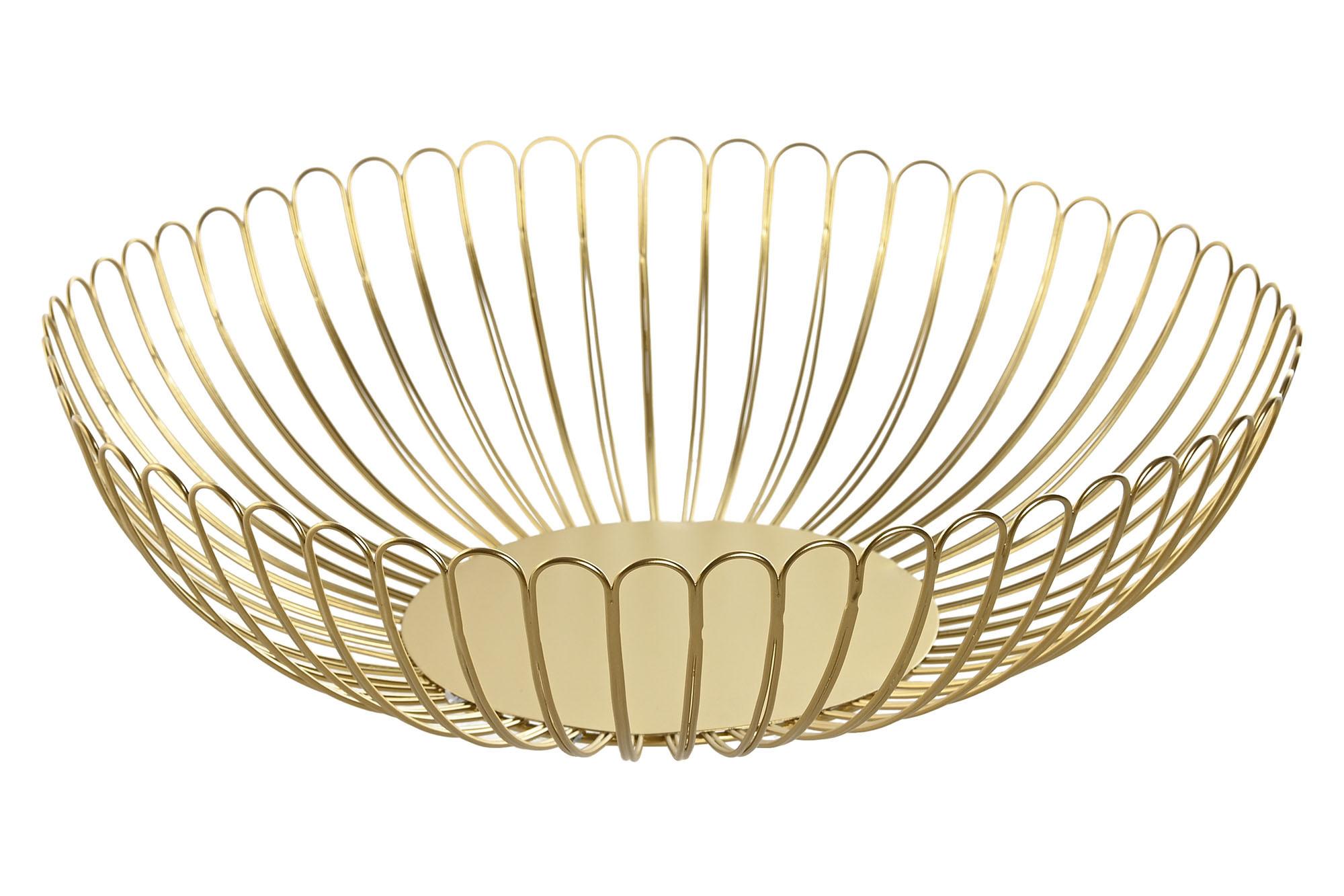 DKD Home Decor Centro de Mesa Chic Metal Dorado 32x8.5x32 cm Pack de 2 Unidades