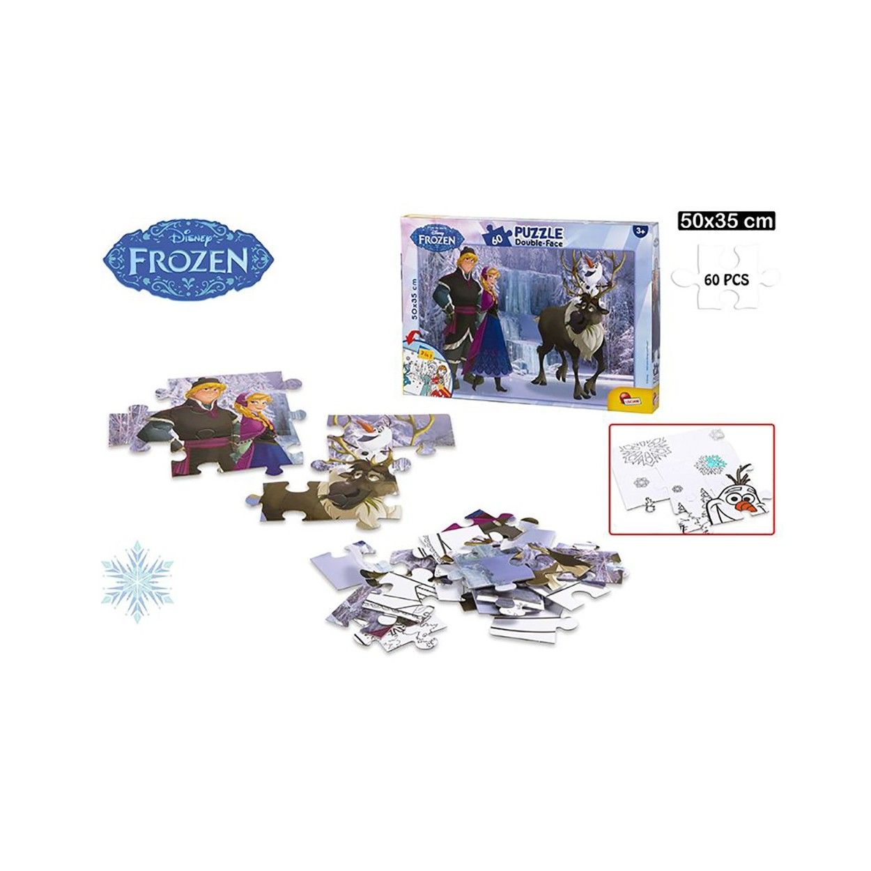 Puzzle de PRINCESA DEL FRIO(50x35 cm). 60 piezas