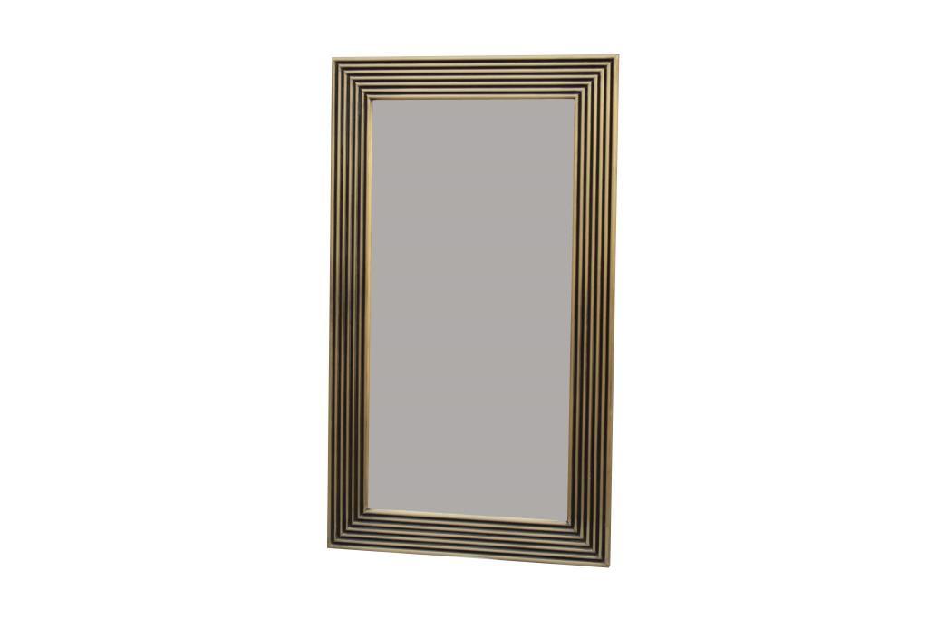DKD Home Decor Espejo Moderno de Pared Dorado de Latón 120x70x3 cm con Marco Ancho 10 cm