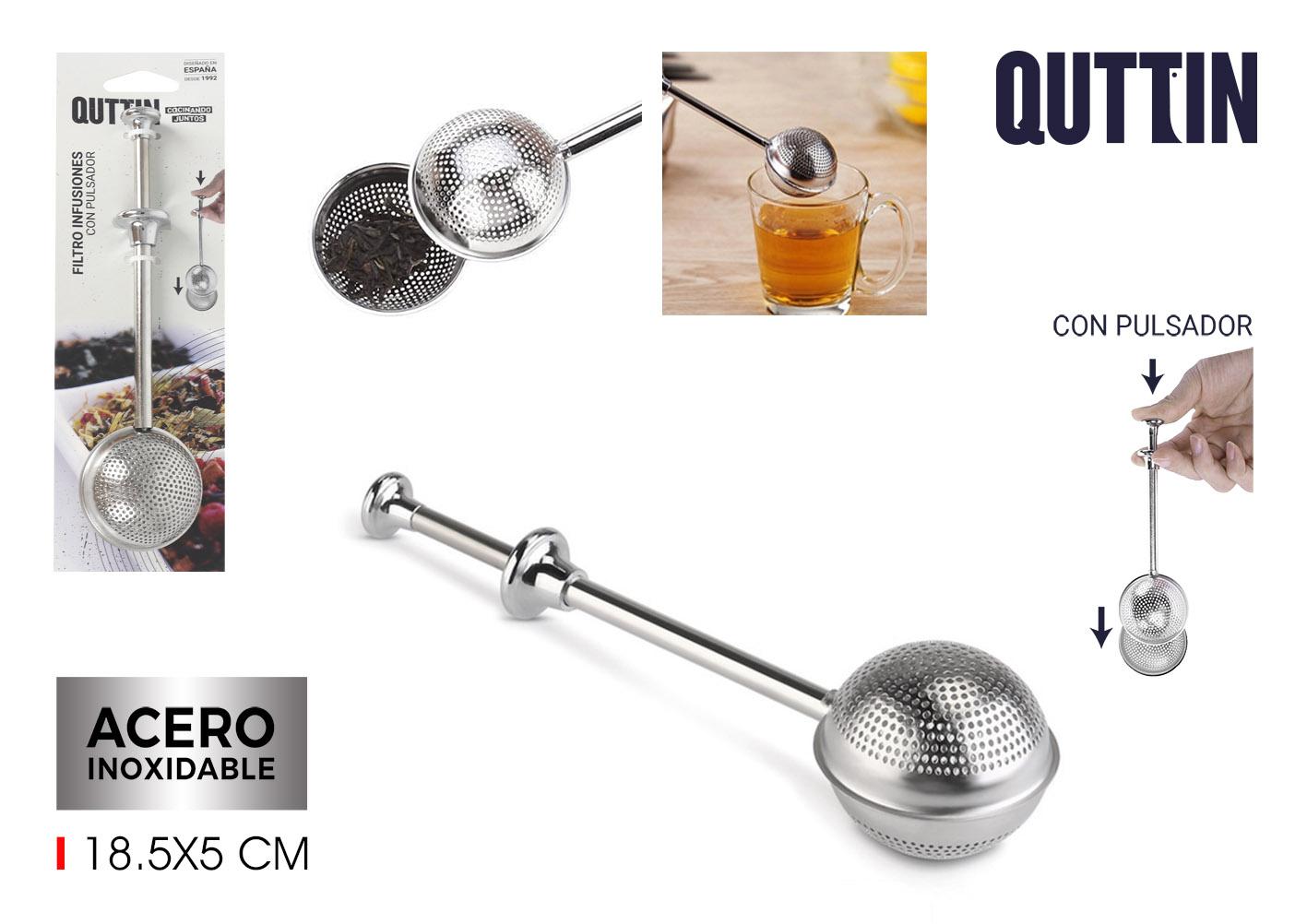 Quttin Filtro de Infusiones 22 cm Largo x 7 cm Ancho x 4 cm Alto (24 Unidades)