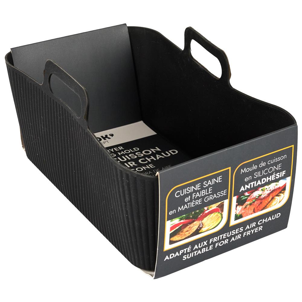 Cook Concept Molde rectangular de silicona para freidora de aire 19x12 cm