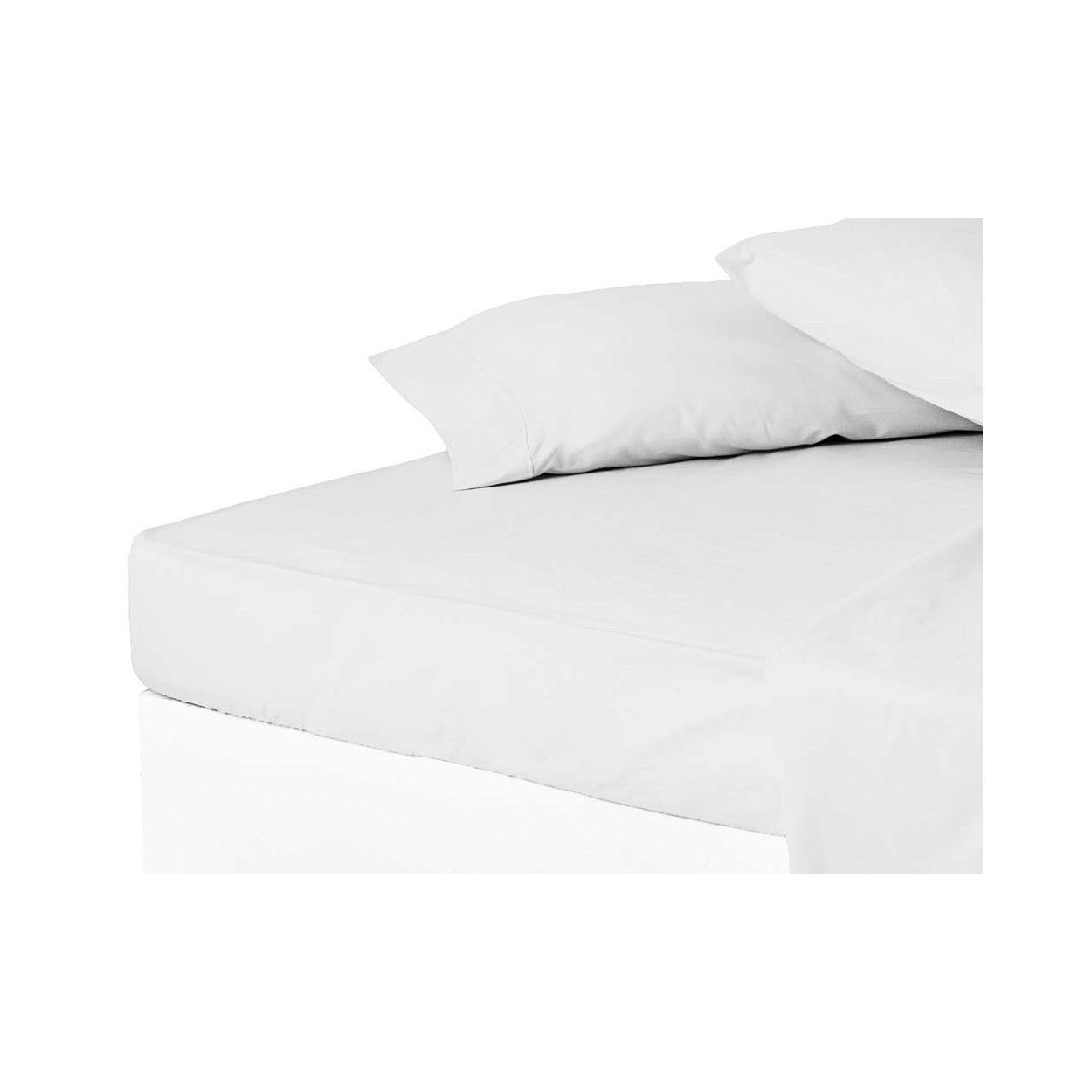 Sábana bajera blanco 150 cm