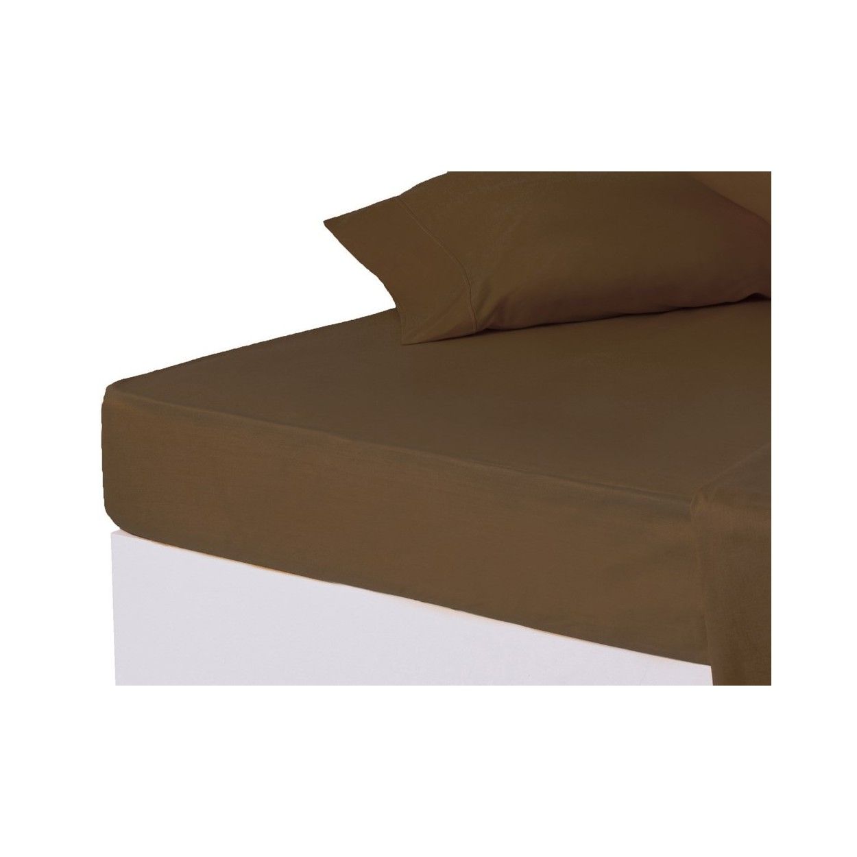 Sábana bajera chocolate cama 150 cm