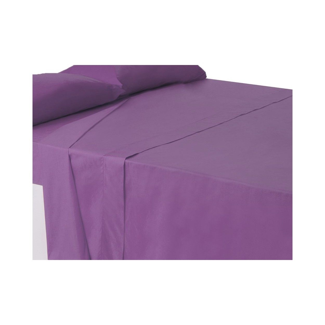 Sábana encimera lila cama 150 cm