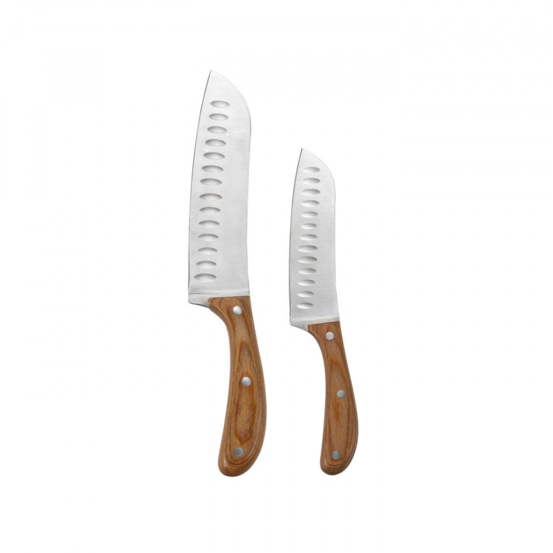 SET 2 CUCHILLOS SANTOKU ACACIA