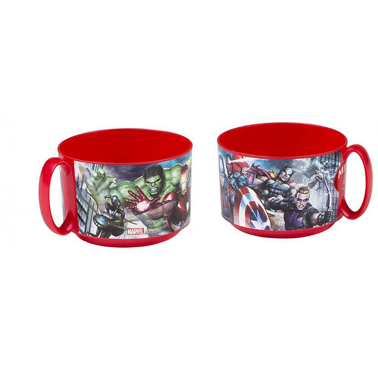 SET 2 TAZA INFANTIL DE PLASTICO SUPER 450ML