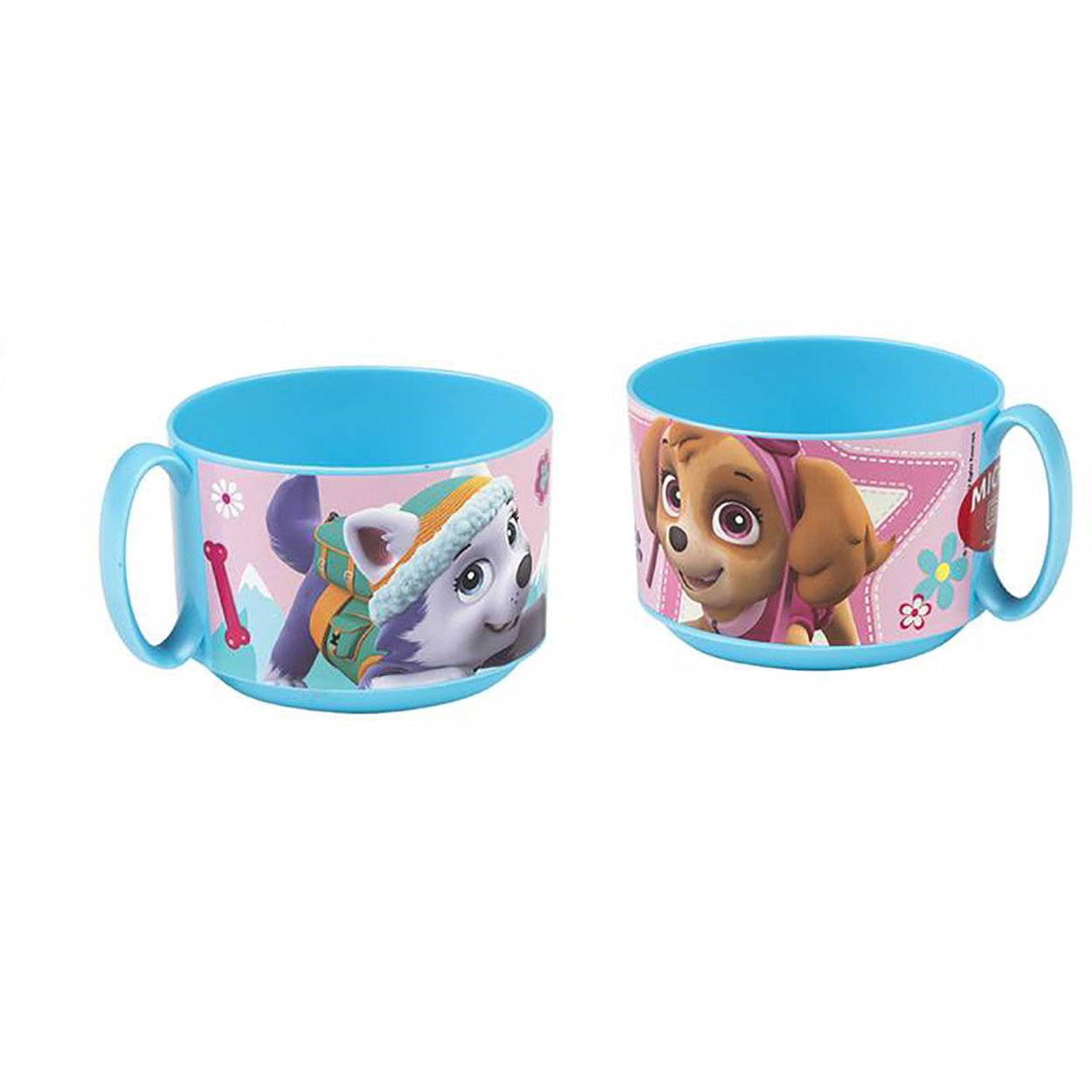 SET 2 TAZAS INFANTILES DE PLASTICO DOG 450ML