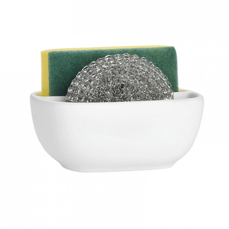 SOPORTE ESPONJA/ESTROPAJO BLANCO