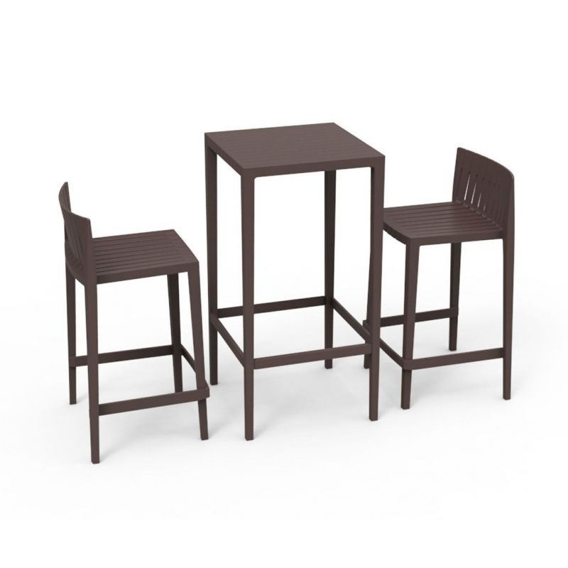 Combo mesa alta + 2 taburetes de 87cm colección Spritz