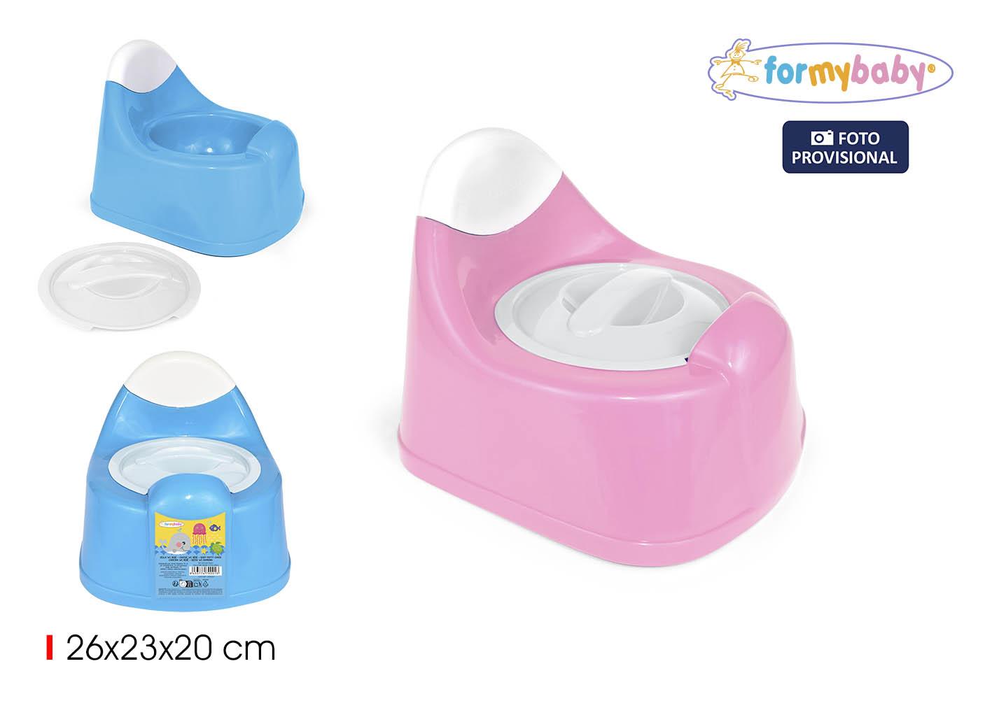 Formybaby Silla WC para Bebé 2 Colores, 23 cm Ancho x 19,1 cm Alto x 27 cm Largo (12 Unidades)