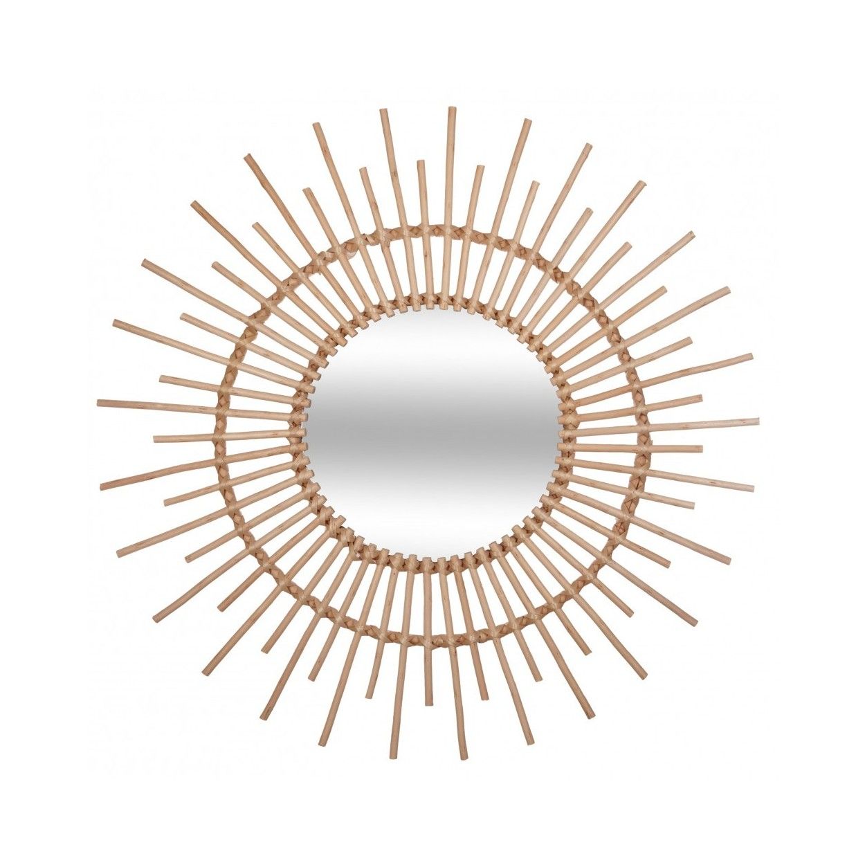 *TARA* ESPEJO DECO SOL RATÁN Ø76CM