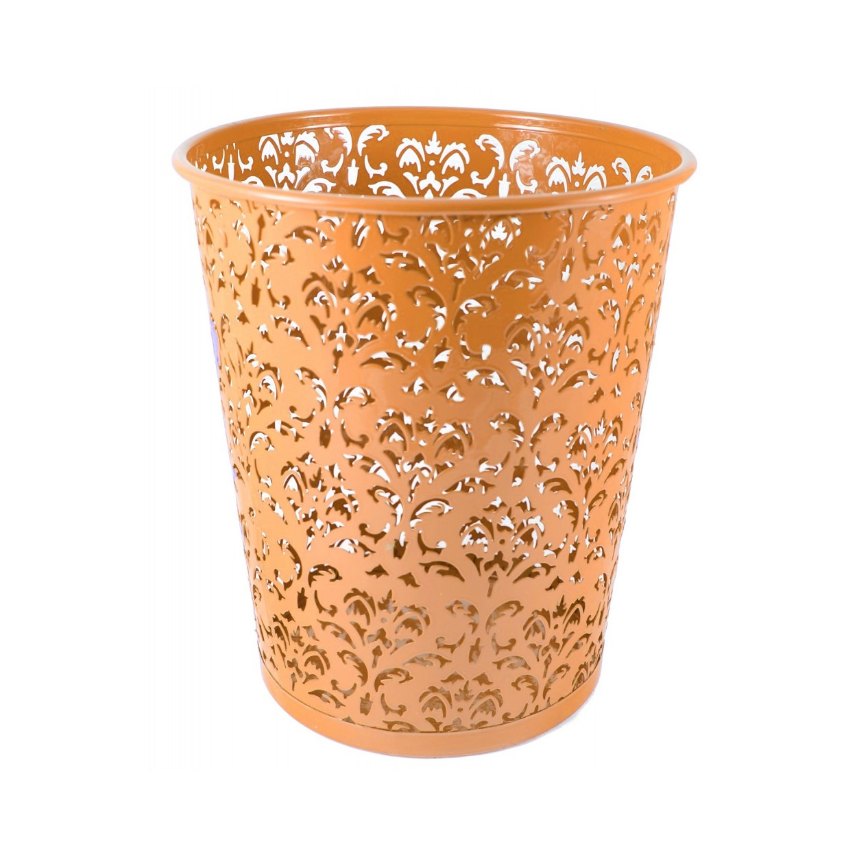 *TARA* PAPELERA METAL NARANJA 28X19X25