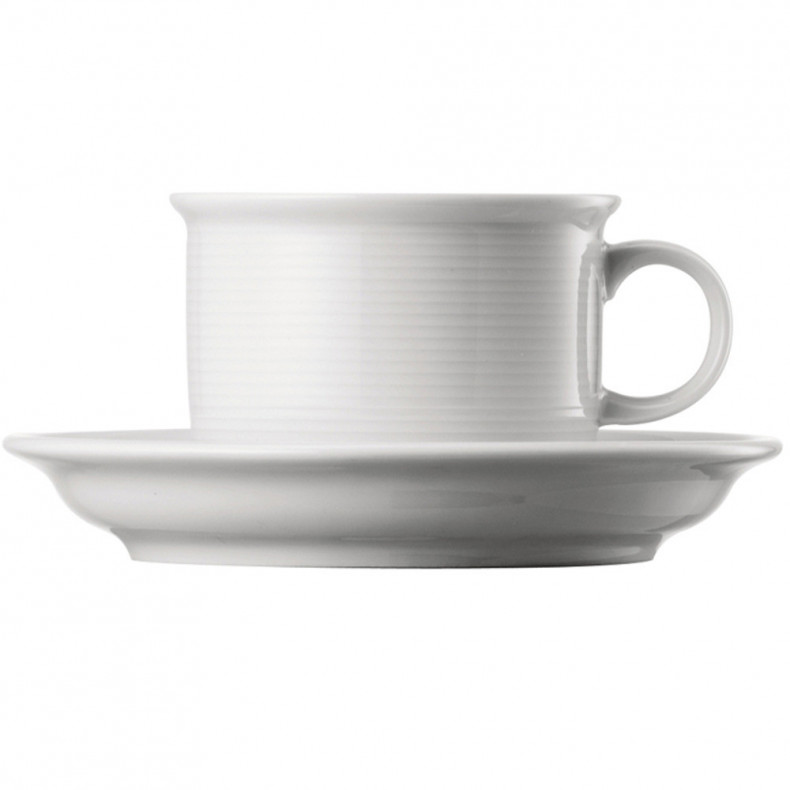 TAZA CAFÉ ALTA CON PLATO TREND
