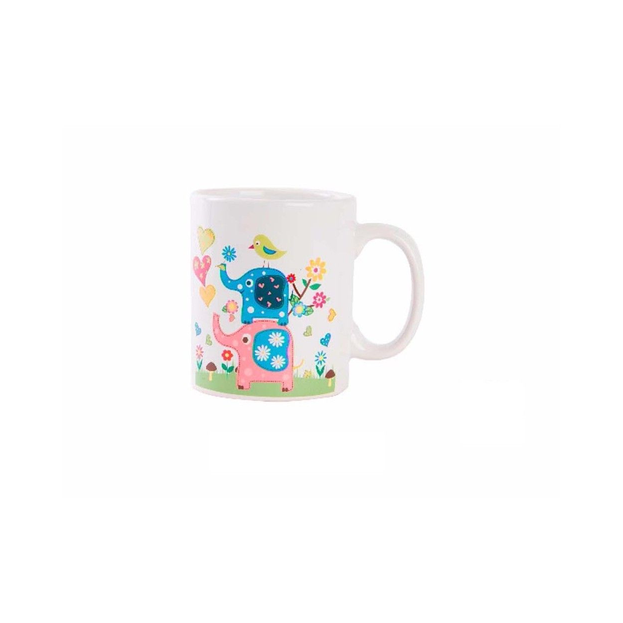 Taza Diseño Naíf en Cerámica con Asa