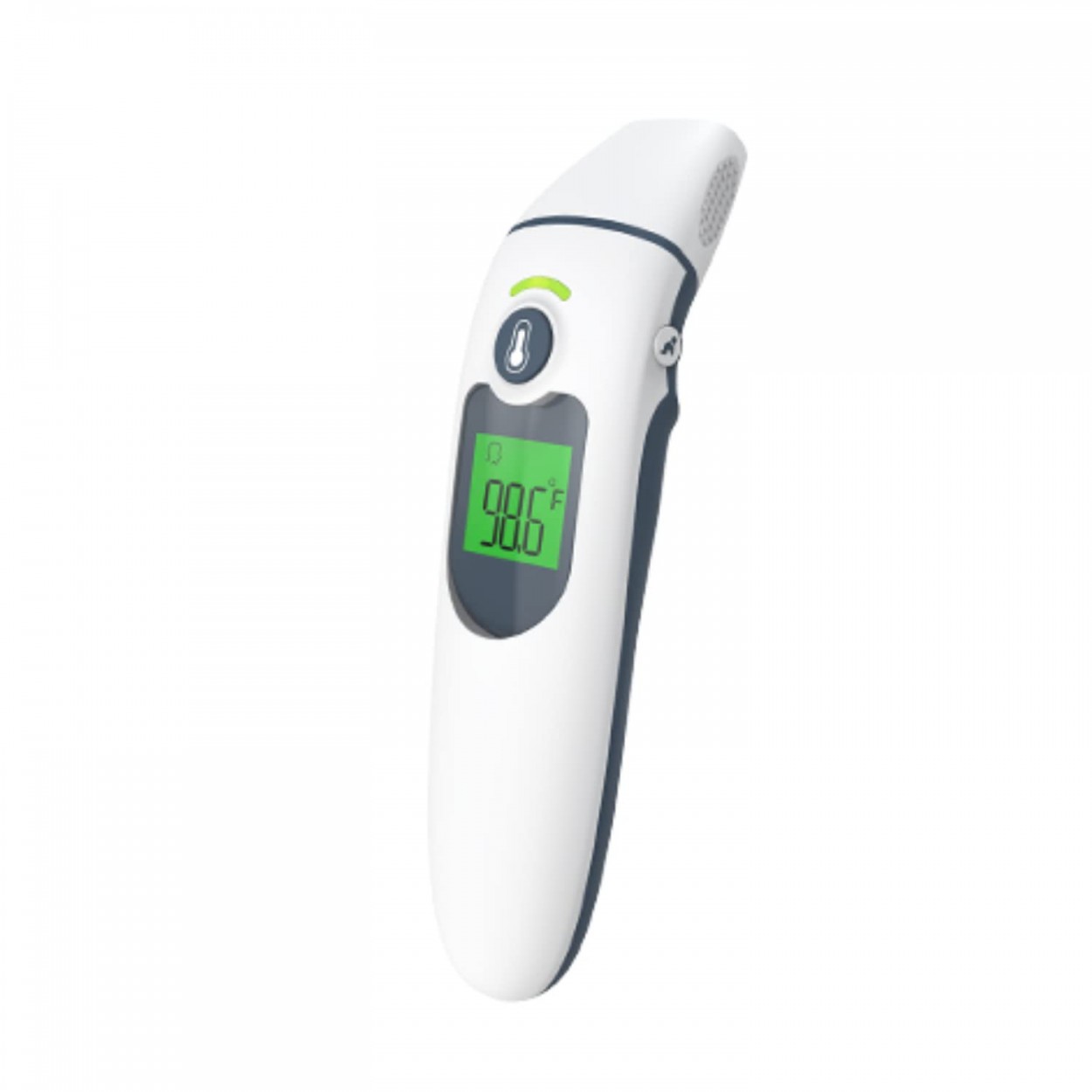 TERMOMETRO DE FRENTE Y OIDO PAR ADULTOS Y NIÑOS CON ALARMA