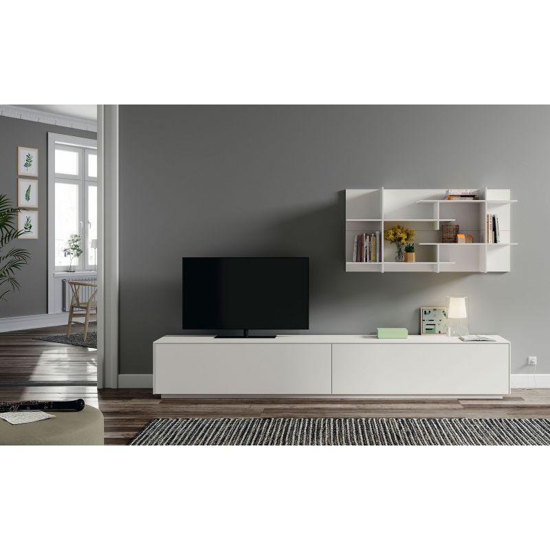 Mueble de televisión Theo acabado Snow