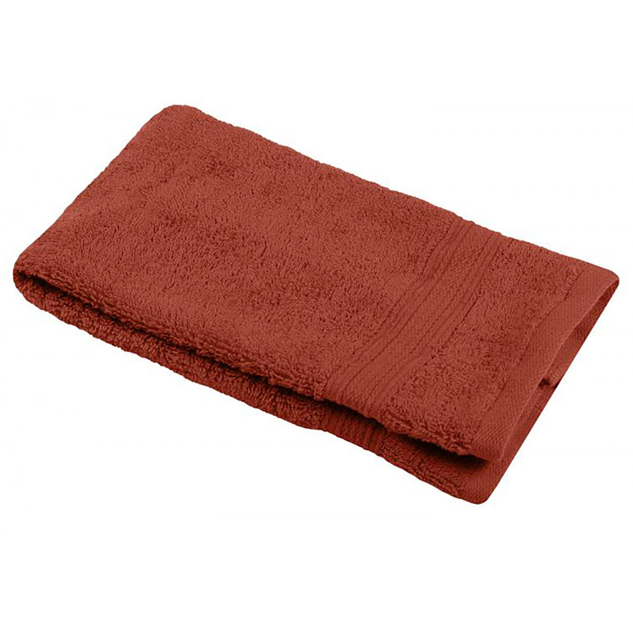 TOALLA BAÑO TOCADOR 100% ALGODÓN 30x50CM TERRACOTA BIO