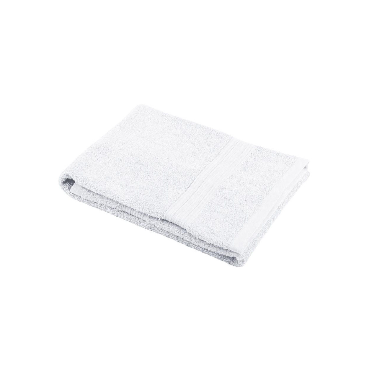 TOALLA BAÑO LAVABO 100% ALGODÓN 50x90CM BLANCA BIO