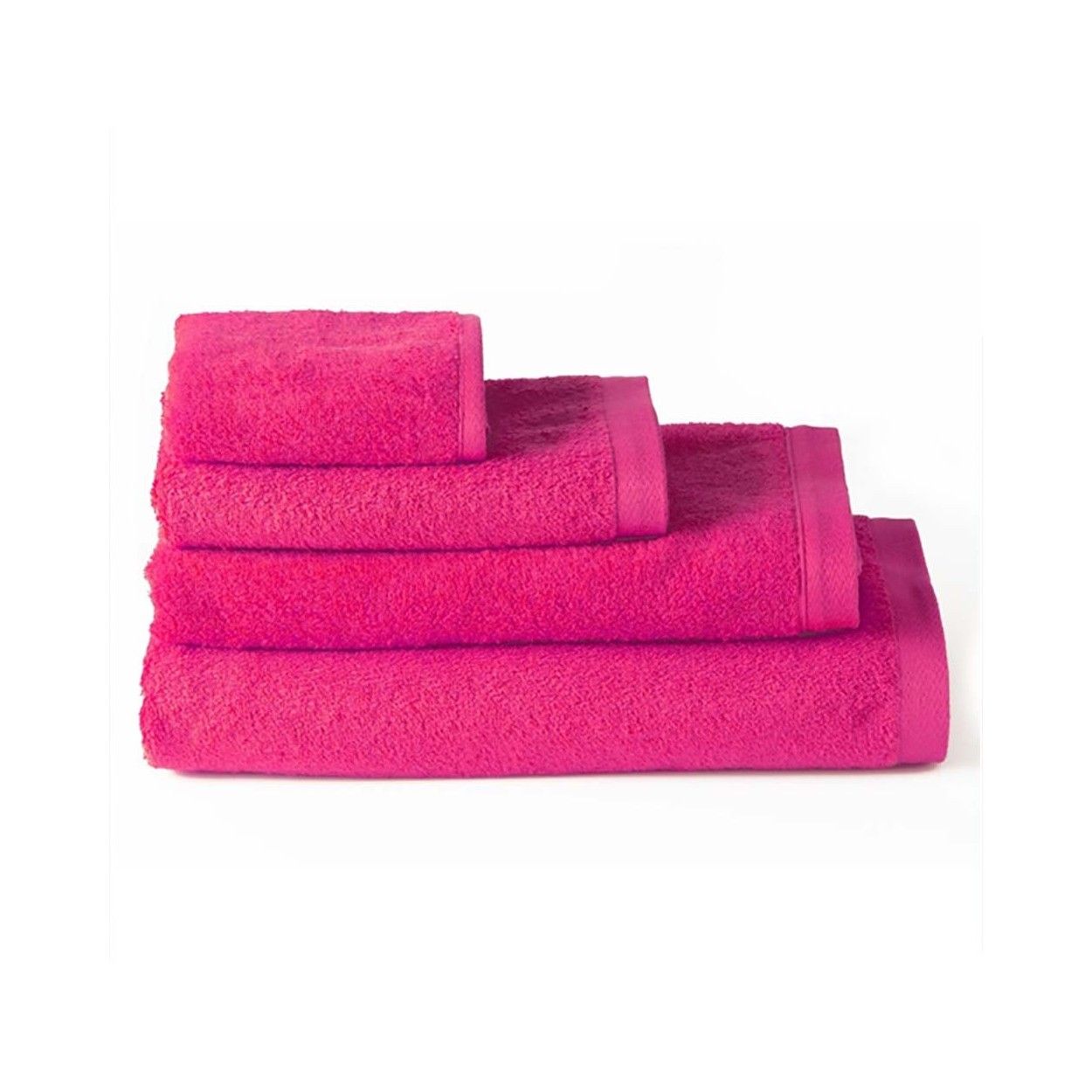 Toalla baño sábana algodón fucsia (100x150)