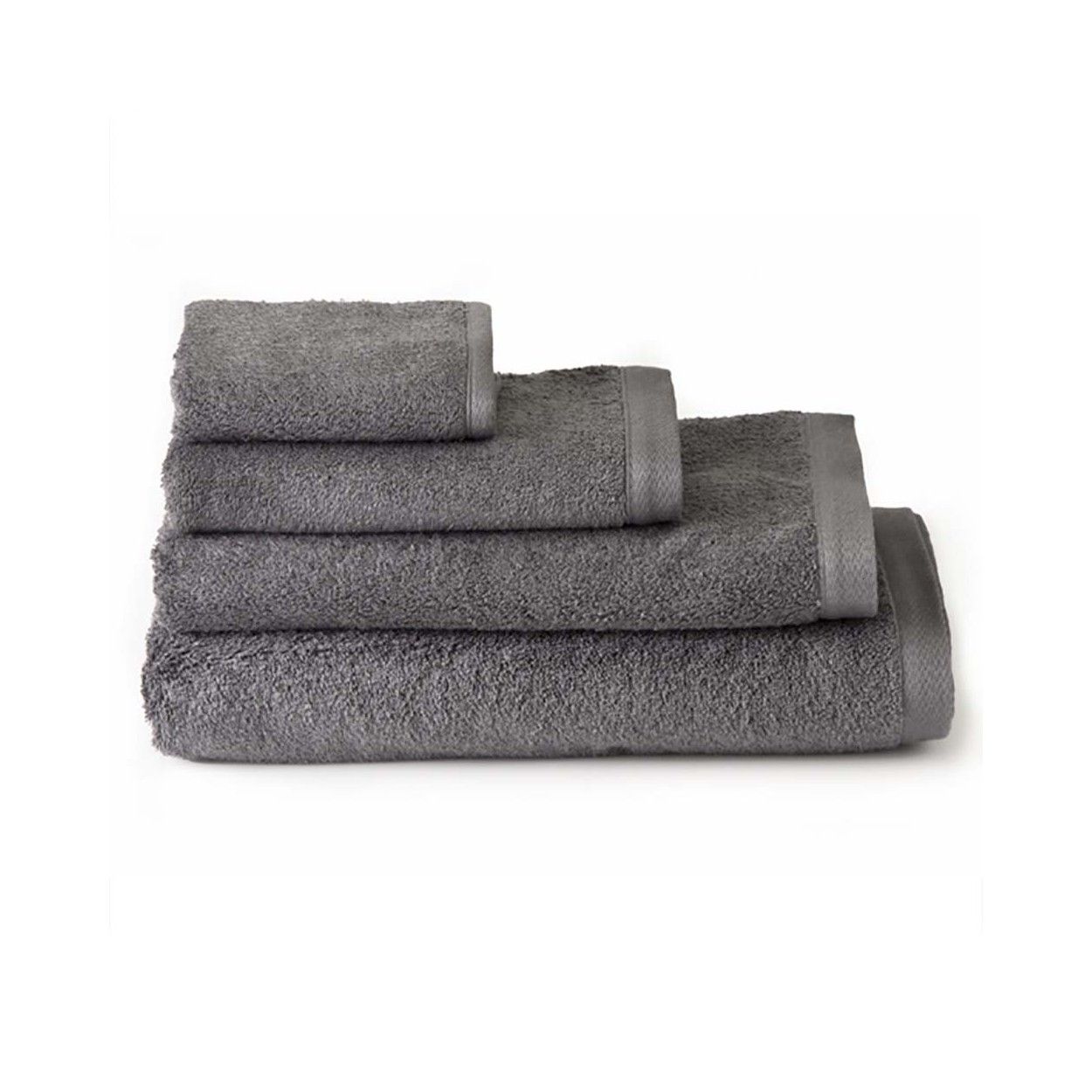 Toalla de baño lavabo algodón gris