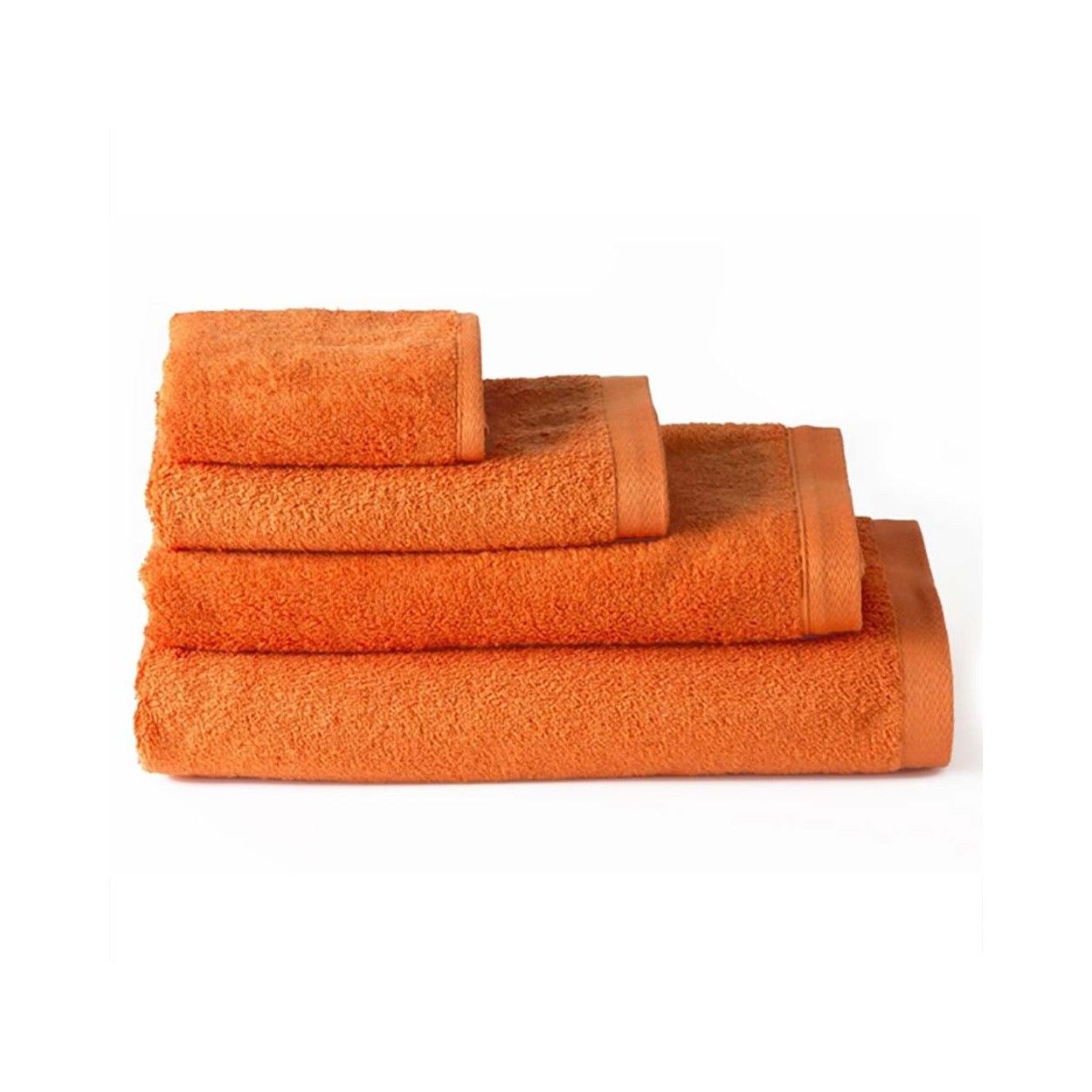 Toalla de baño lavabo algodón naranja