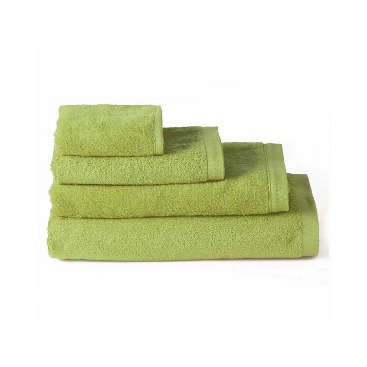 Toalla de baño tocador algodón verde (30x50)