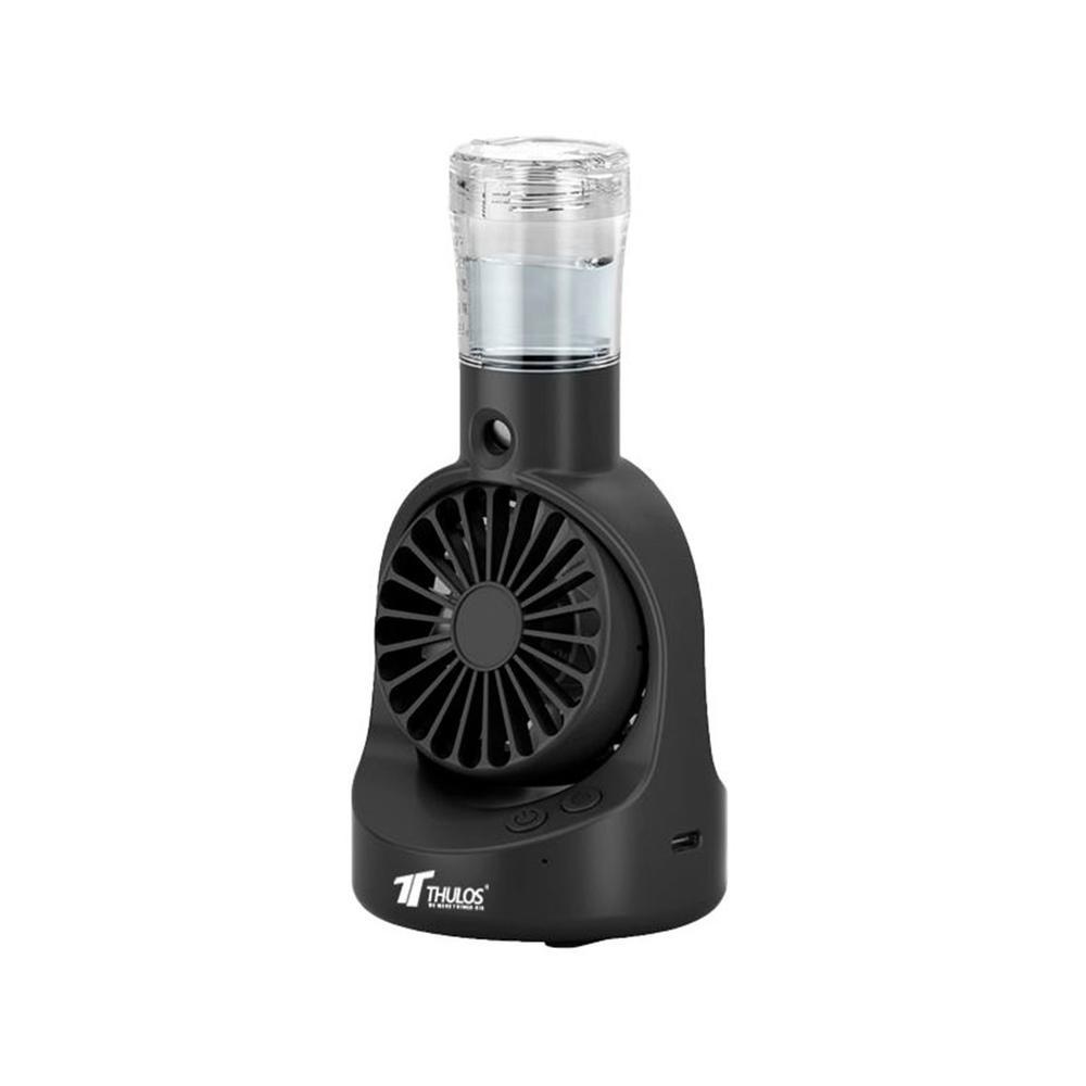 Thulos Kool Breeze TH-MFN-02 - Ventilador Portátil con Nebulizador, 4 Velocidades, 25 ml Depósito, Carga USB