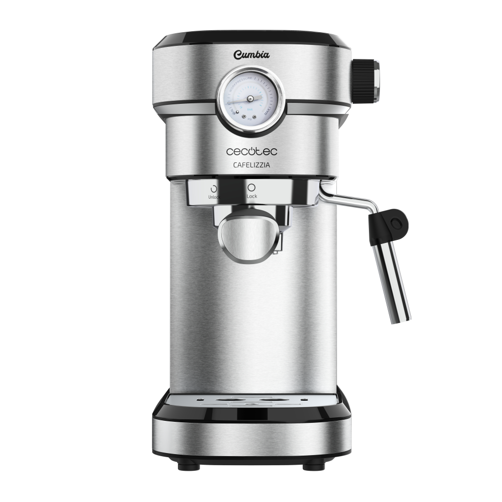 Cecotec Cafelizzia 790 Steel Pro Máquina de Café Espresso Semi-automática 20 Bares 1350W Acero Inoxidable 1.2L Thermoblock