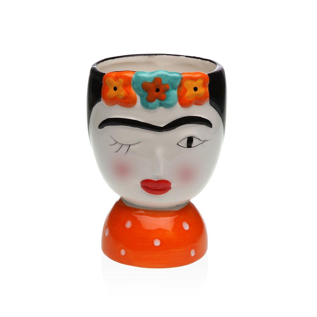 Jarrón Versa Cerámica Escandinavo/Nórdico 14,3 X 25,5 X 18,5 CM Frida Kahlo