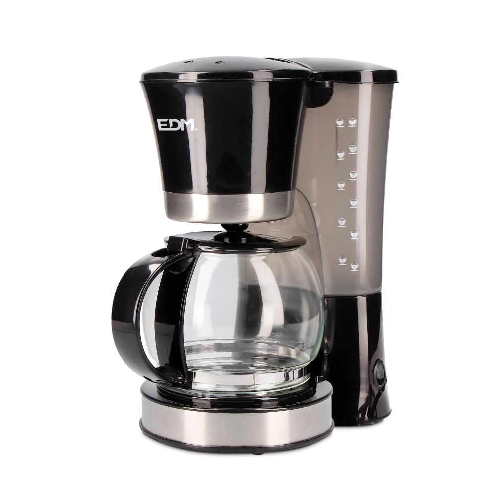 Edm Cafetera de goteo 12 tazas 800W, 1.2L, función anti-goteo, filtro lavable, termorretensión