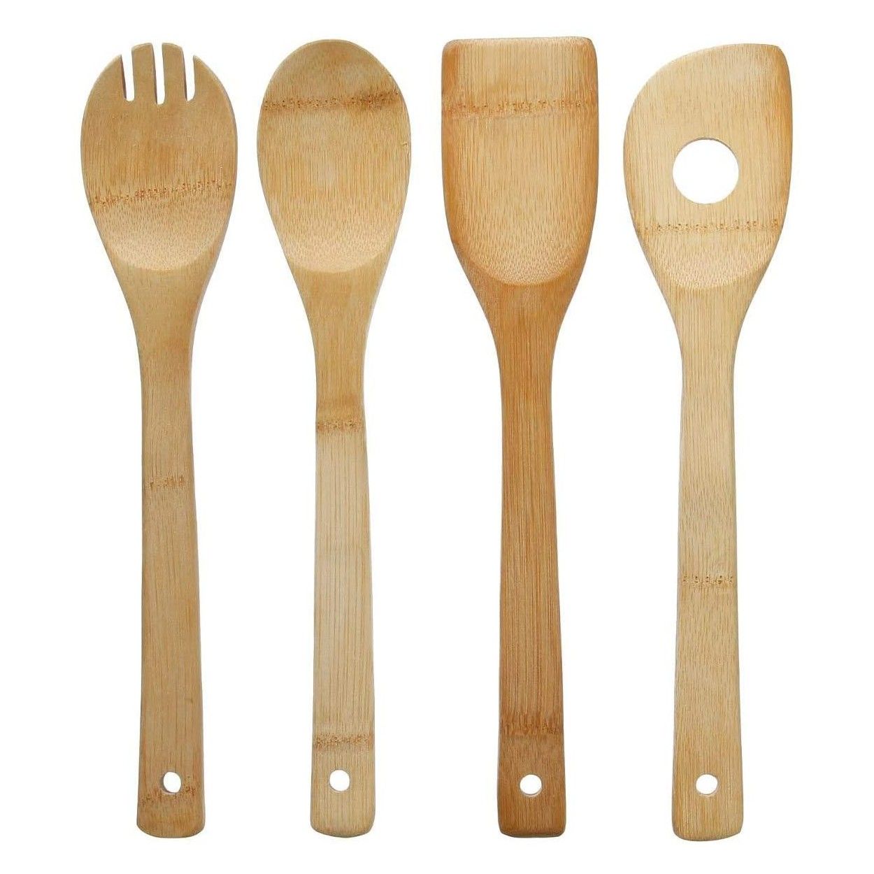UTENSILIOS DE COCINA MADERA SET DE 4