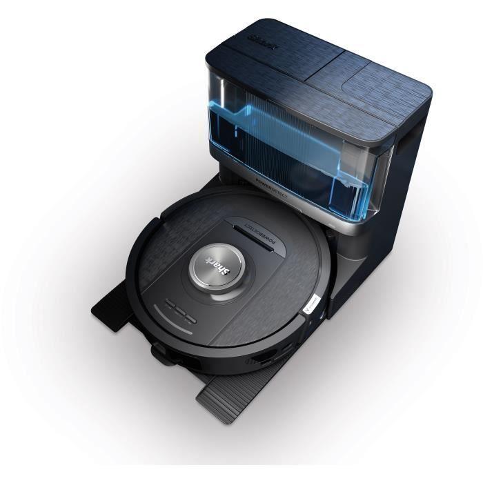 Shark SHA0622356291736 Robot aspirador y fregona con vaciado automático PowerDetect NeverTouch, 650 vatios, 2 cepillos laterales
