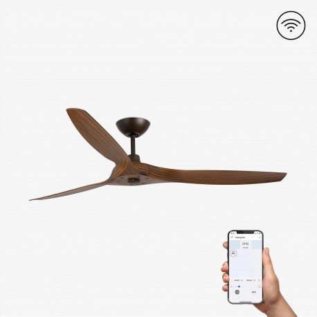 Ventilador de Techo Faro Morea 152cm Marron 3 Palas Smart Fan