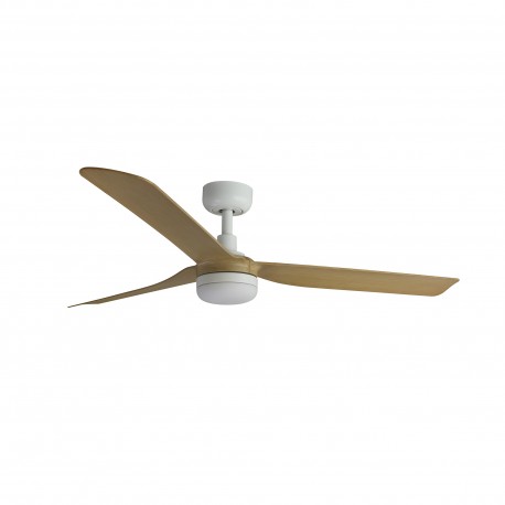 Ventilador de Techo Faro Punt 132cm Blanco/Madera Con Luz