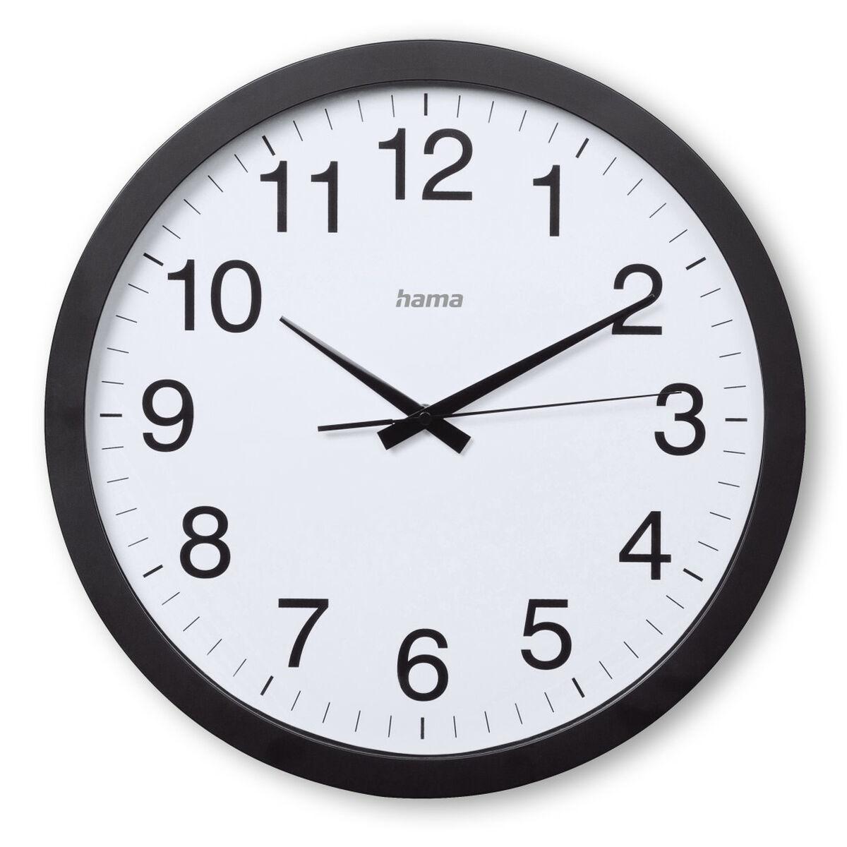 HAMA Reloj de Pared Aruba, Negro