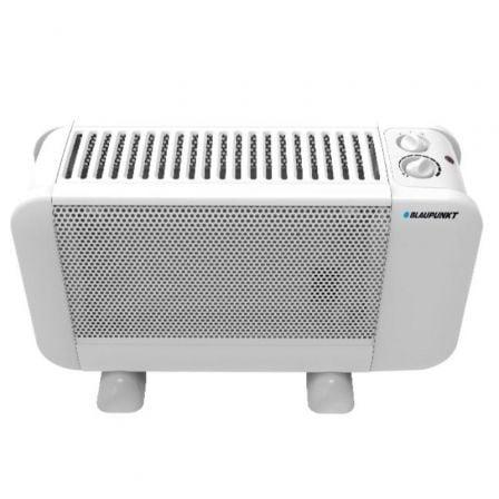 Blaupunkt Radiador Mini Eléctrico de Cuarzo 900W Blanco con 2 Niveles de Potencia y Protección contra Sobrecalentamiento